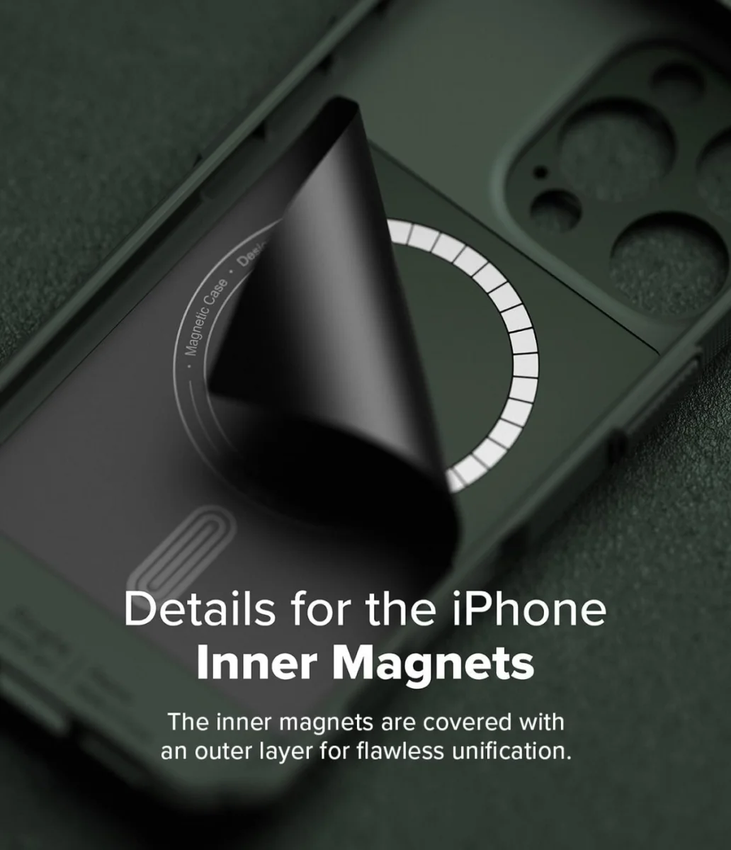 Ringke Rugged Gear Magnetic Apple iPhone 16 Pro Hoesje MagSafe Groen afbeelding 9