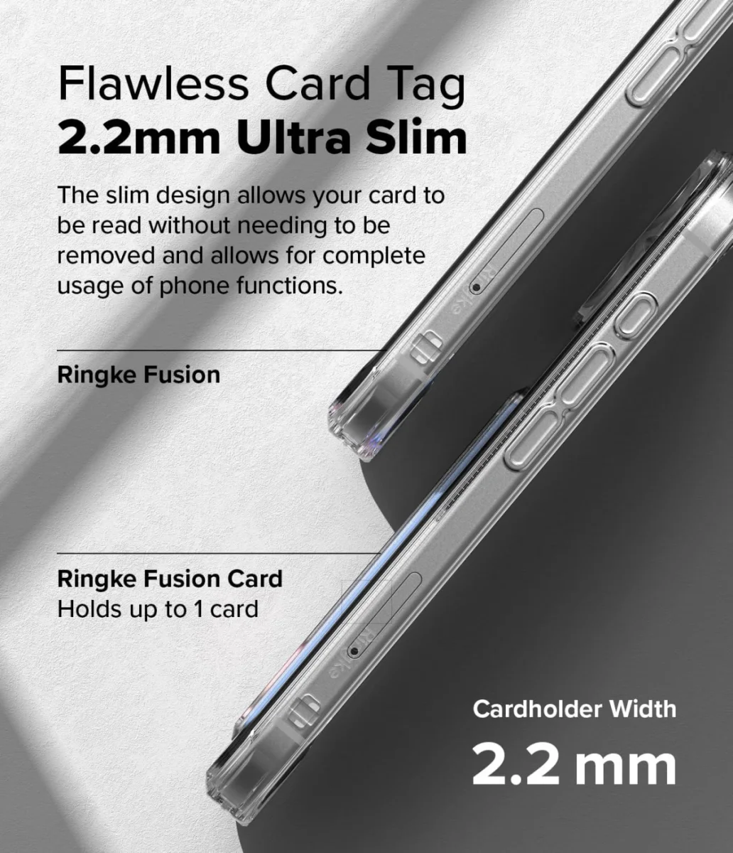 Ringke Fusion Card Apple iPhone 16 Plus Hoesje Kaarthouder Transparant afbeelding 8