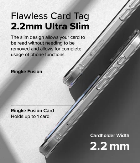 Ringke Fusion Card Apple iPhone 16 Plus Hoesje Kaarthouder Transparant afbeelding 8