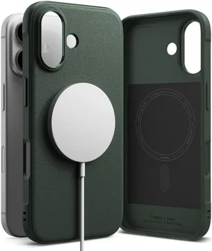 Ringke Onyx Magnetic iPhone 16 Plus Hoesje MagSafe Back Cover Groen