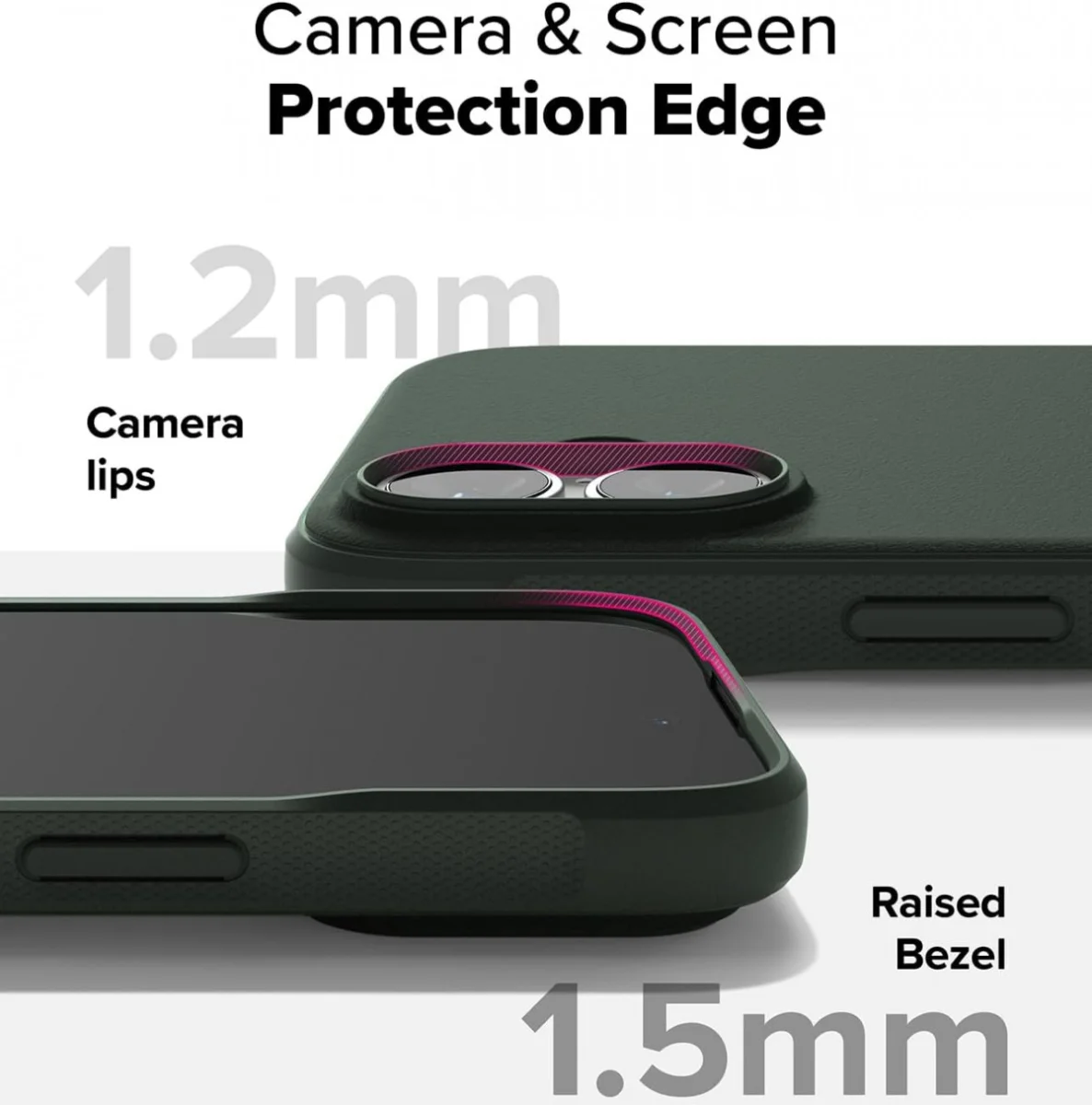 Ringke Onyx Magnetic iPhone 16 Plus Hoesje MagSafe Back Cover Groen afbeelding 10