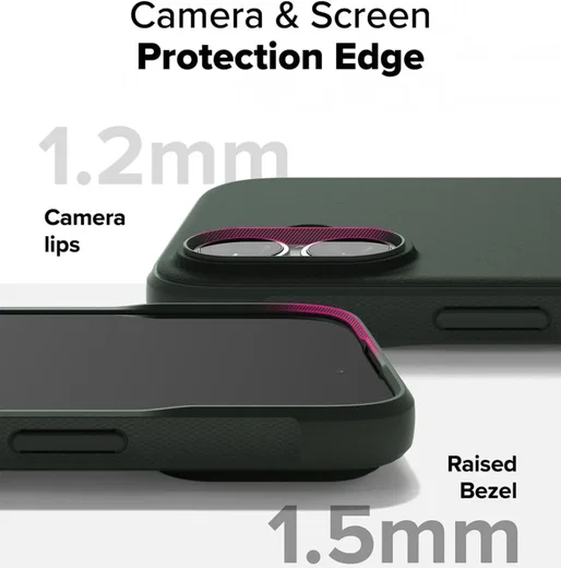 Ringke Onyx Magnetic iPhone 16 Plus Hoesje MagSafe Back Cover Groen afbeelding 10