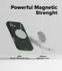 Ringke Onyx Magnetic iPhone 16 Plus Hoesje MagSafe Back Cover Groen afbeelding 6
