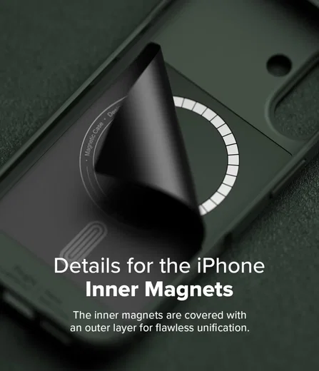 Ringke Onyx Magnetic iPhone 16 Plus Hoesje MagSafe Back Cover Groen afbeelding 9