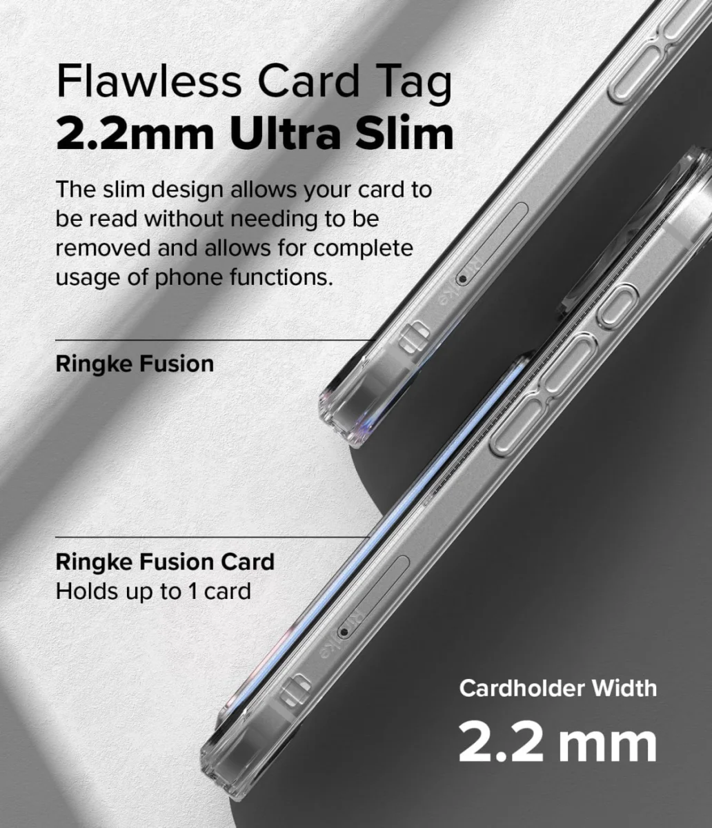 Ringke Fusion Card Apple iPhone 16 Hoesje Kaarthouder Transparant afbeelding 8