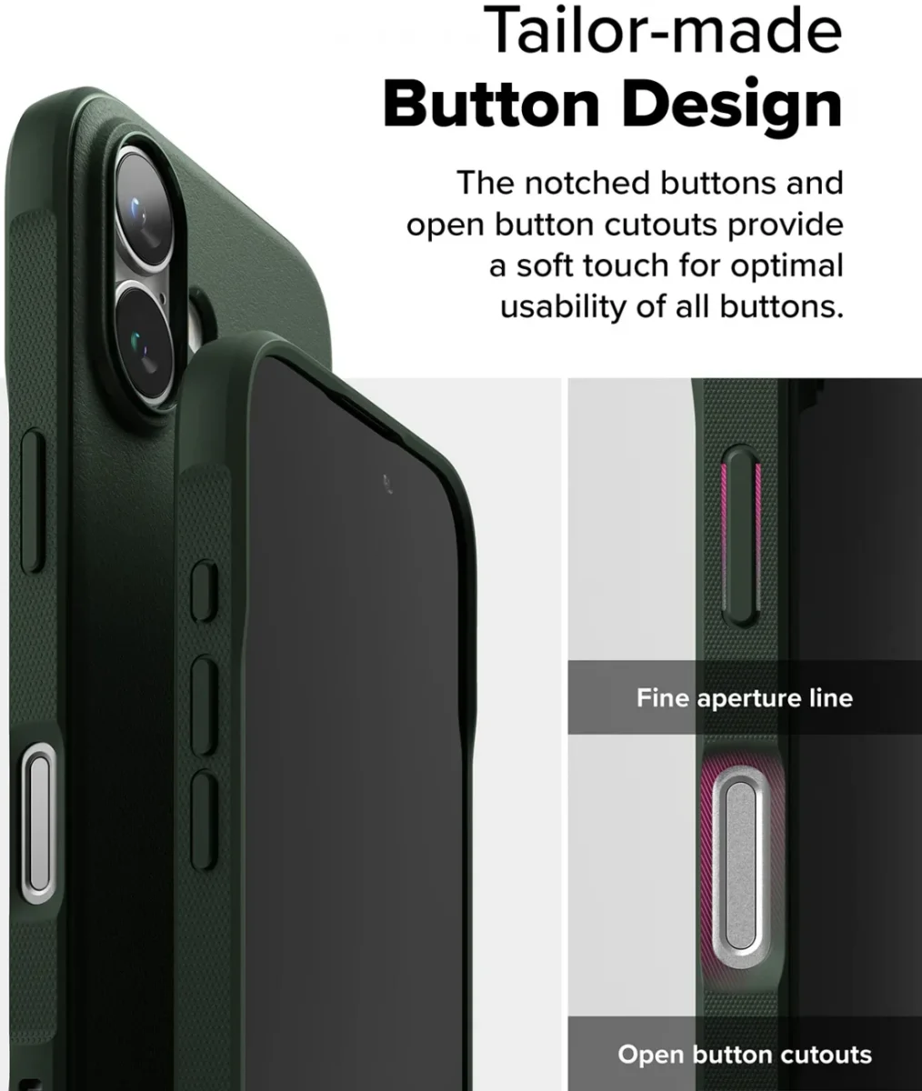Ringke Onyx Magnetic iPhone 16 Hoesje MagSafe Back Cover Groen afbeelding 12