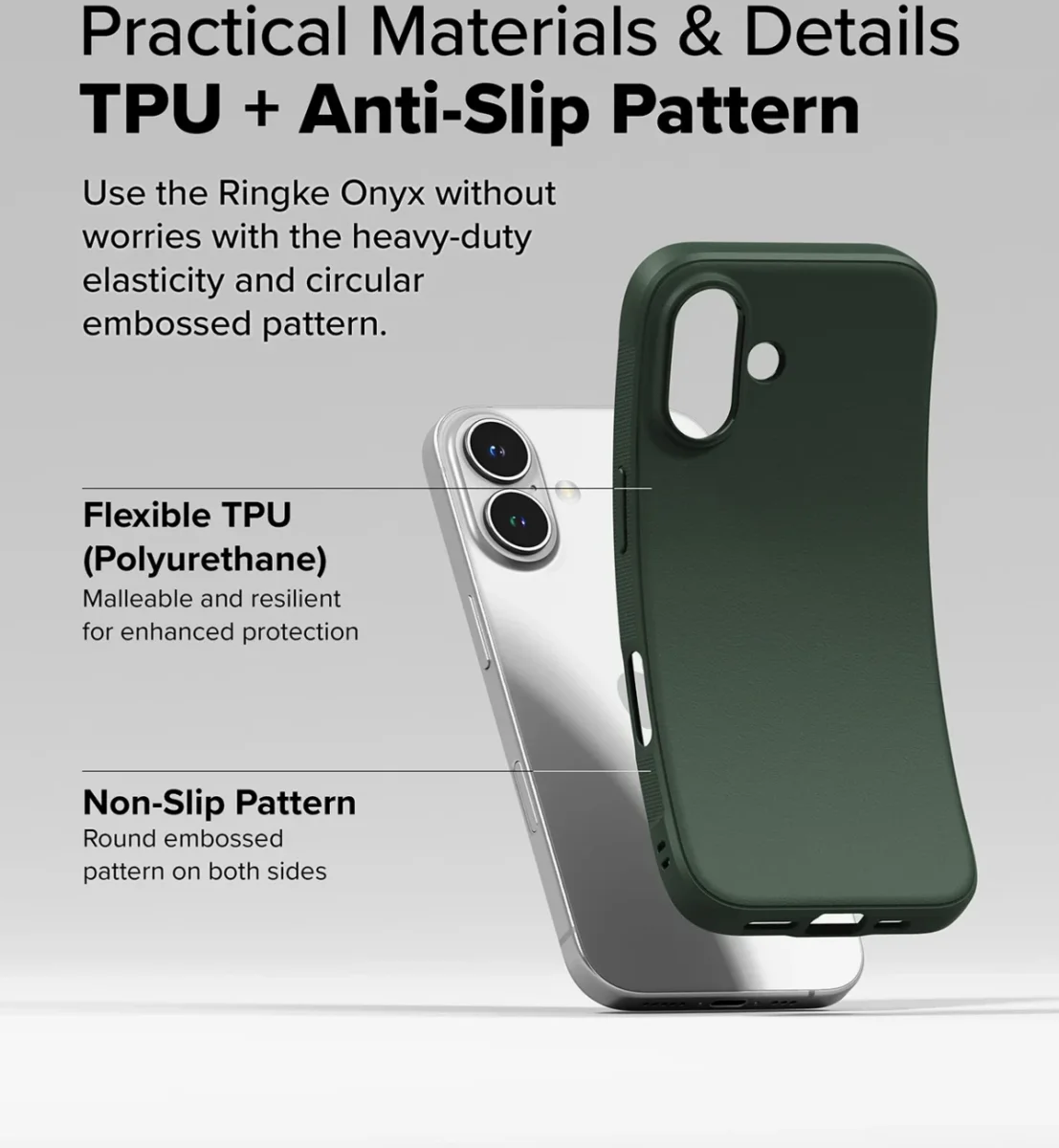 Ringke Onyx Magnetic iPhone 16 Hoesje MagSafe Back Cover Groen afbeelding 7