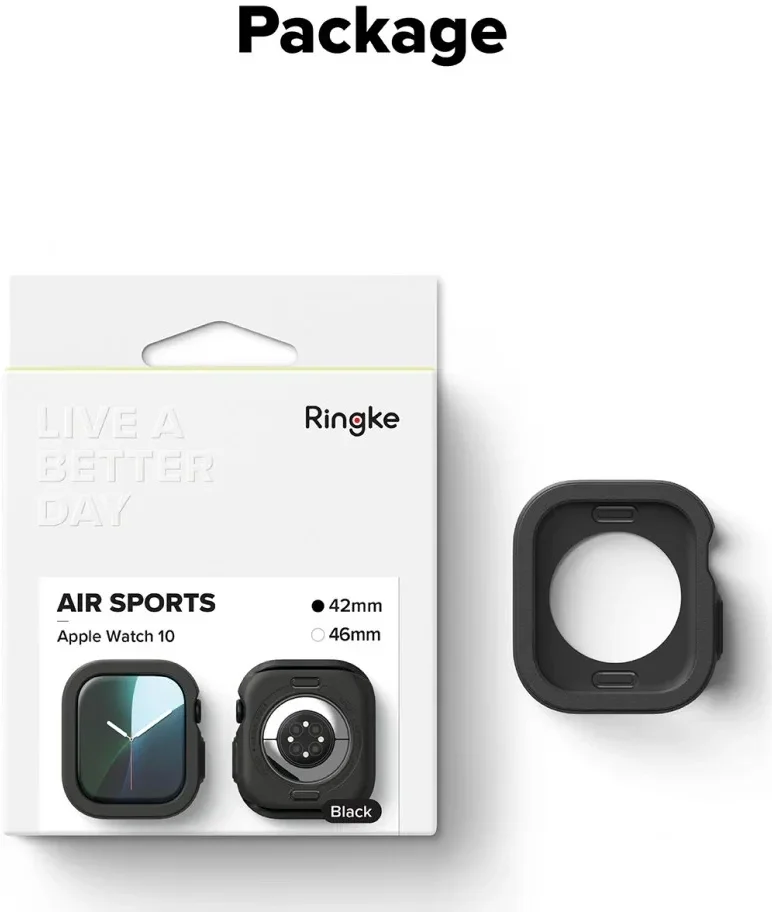 Ringke Air Sports - Apple Watch 11/10 42MM Hoesje - TPU Grijs afbeelding 10