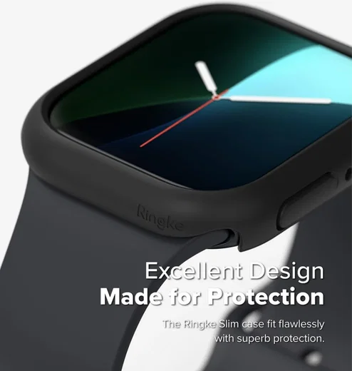 Ringke Slim - Apple Watch 11/10 46MM Hoesje - (2P) Transparant & Zwart afbeelding 5