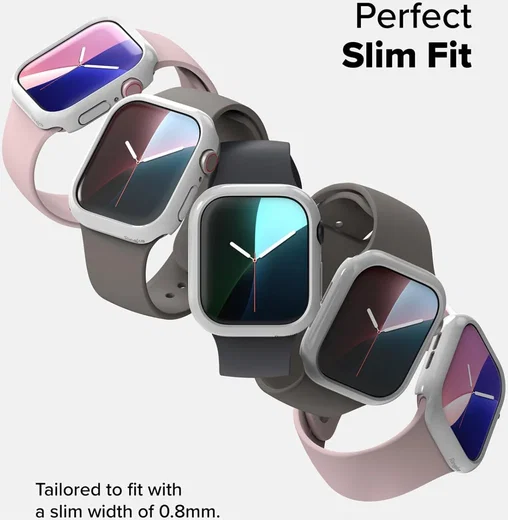 Ringke Slim - Apple Watch 11/10 46MM Hoesje - (2P) Transparant & Grijs afbeelding 6