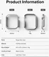 Ringke Slim - Apple Watch 11/10 46MM Hoesje - (2P) Transparant & Grijs afbeelding 9