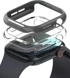 Ringke Slim - Apple Watch 11/10 46MM Hoesje - (2P) Transparant & Gray afbeelding