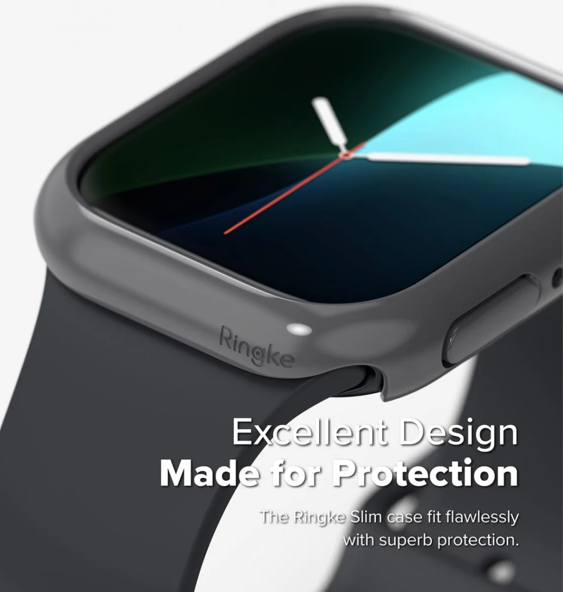 Ringke Slim - Apple Watch 11/10 46MM Hoesje - (2P) Transparant & Gray afbeelding 4