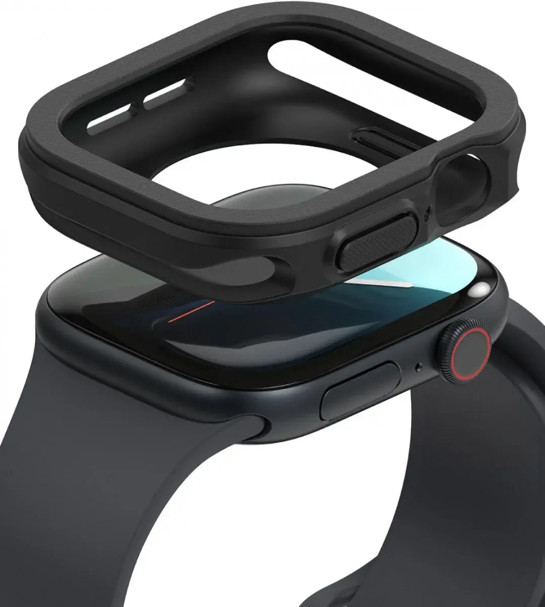 Ringke Air Sports Apple Watch 11/10 46MM Hoesje TPU Zwart afbeelding 1