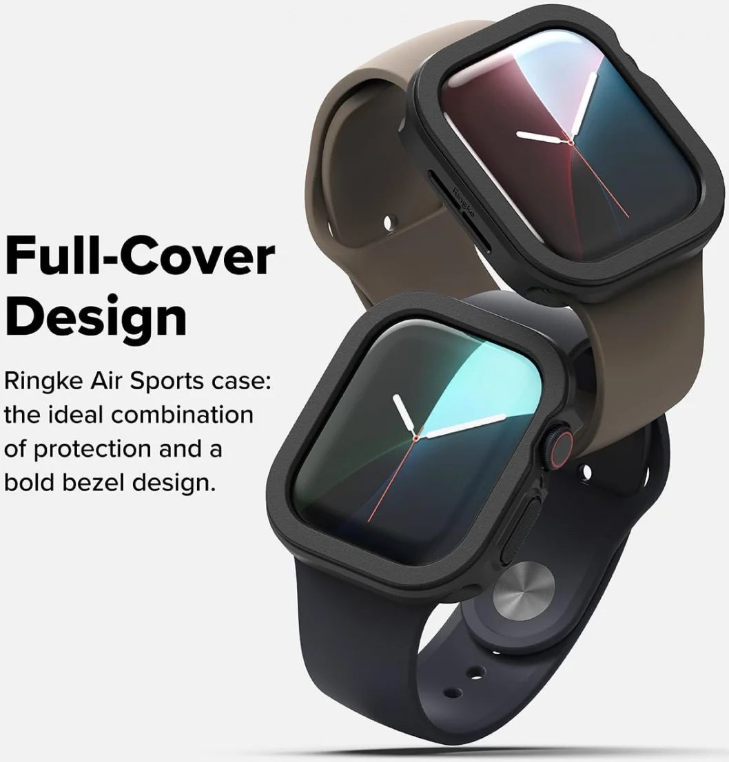 Ringke Air Sports Apple Watch 11/10 46MM Hoesje TPU Zwart afbeelding 2
