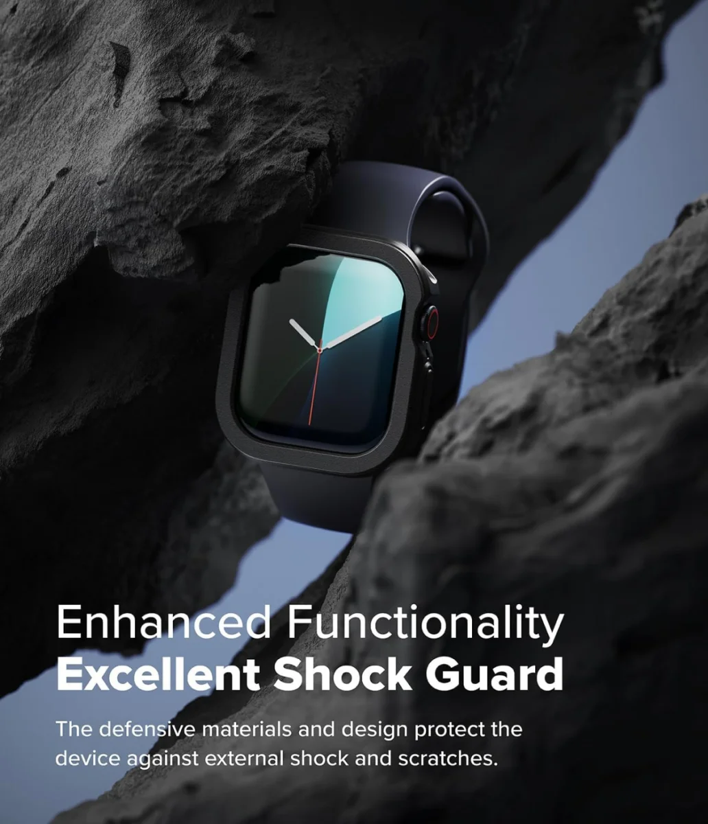 Ringke Air Sports Apple Watch 11/10 46MM Hoesje TPU Zwart afbeelding 5