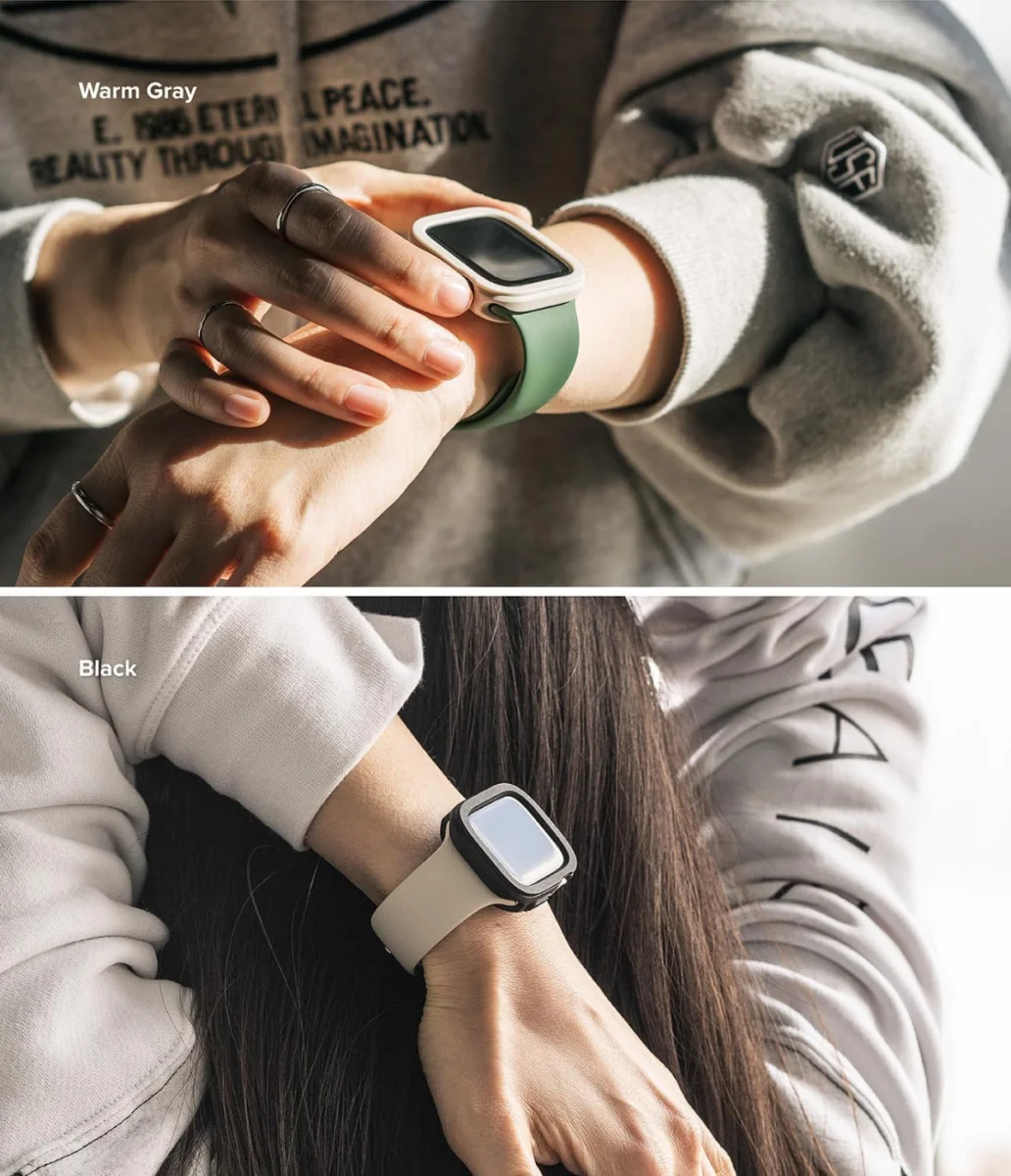 Ringke Air Sports Apple Watch 11/10 46MM Hoesje TPU Zwart afbeelding 7