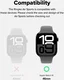 Ringke Air Sports Apple Watch 11/10 46MM Hoesje TPU Zwart afbeelding 9