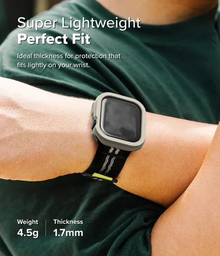 Ringke Air Sports Apple Watch 11/10 46MM Hoesje TPU Grijs afbeelding 3
