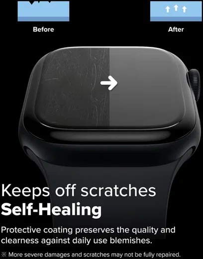 Ringke Dual Easy - Apple Watch 11 / 10 46MM Screen Protector - 3-Pack afbeelding 4