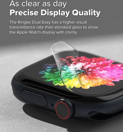 Ringke Dual Easy - Apple Watch 11 / 10 46MM Screen Protector - 3-Pack afbeelding 6