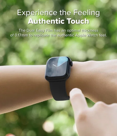 Ringke Dual Easy - Apple Watch 11 / 10 46MM Screen Protector - 3-Pack afbeelding 7