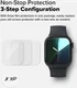 Ringke Dual Easy - Apple Watch 11 / 10 46MM Screen Protector - 3-Pack afbeelding 9