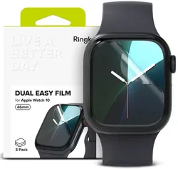 Ringke Dual Easy - Apple Watch 11 / 10 46MM Screen Protector - 3-Pack afbeelding