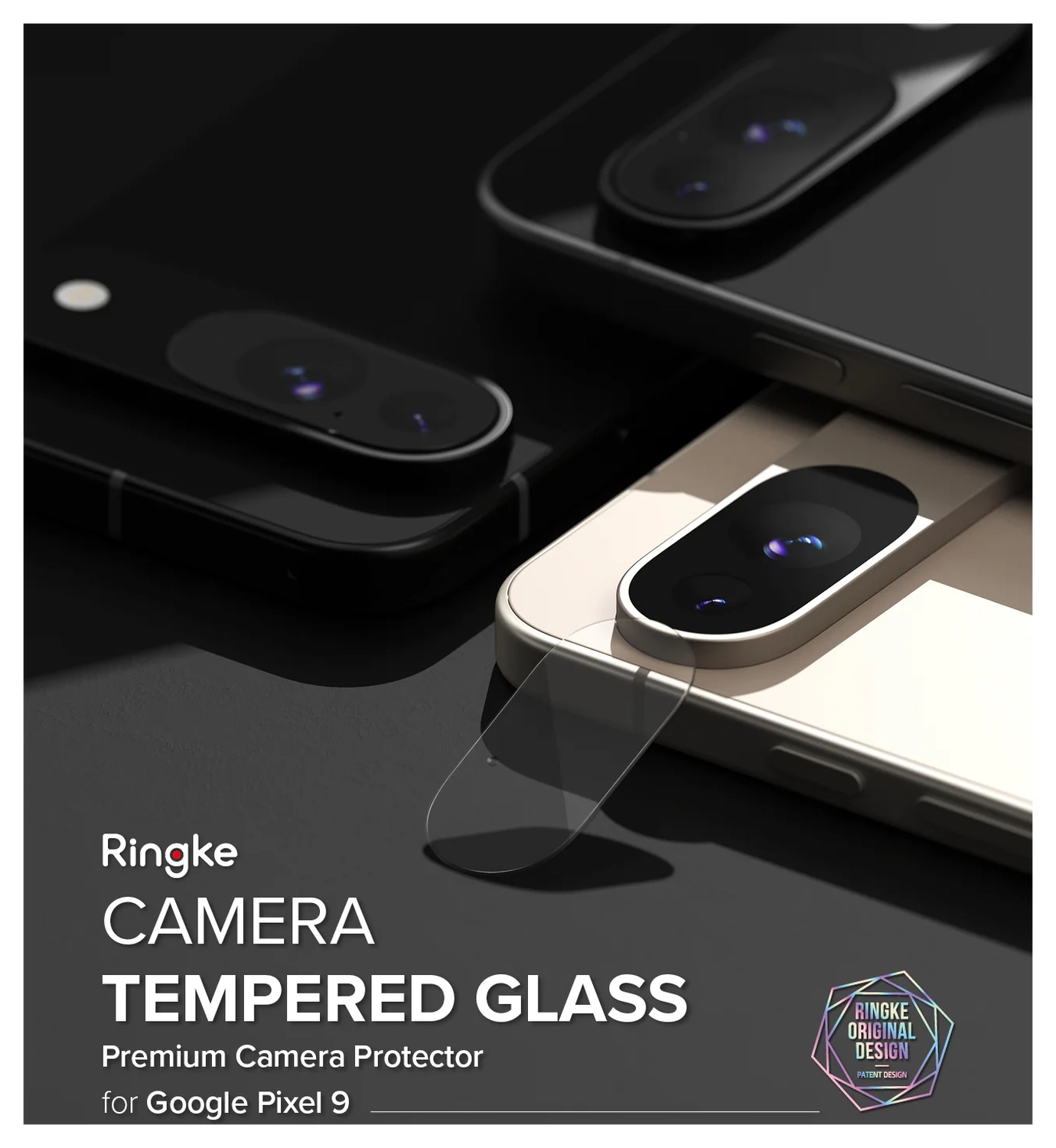 Ringke Google Pixel 9 Camera Protector Tempered Glass (3-Pack) afbeelding 12