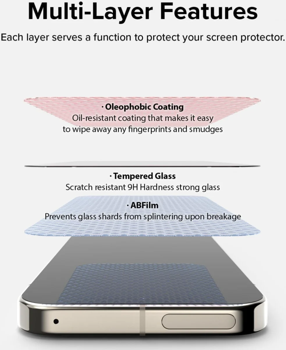 Ringke Easy Slide Google Pixel 10 Pro XL / 9 Pro XL Screen Protector Jig 2-Pack afbeelding 9