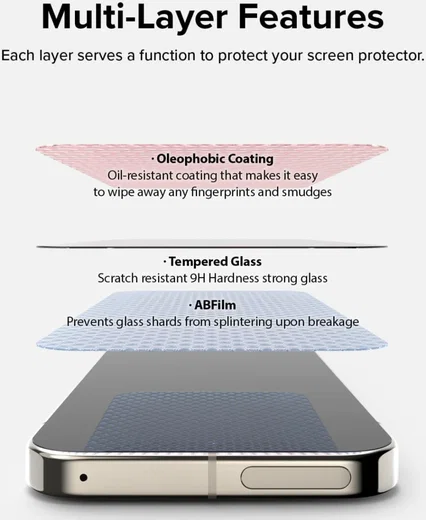 Ringke Easy Slide Google Pixel 10 Pro XL / 9 Pro XL Screen Protector Jig 2-Pack afbeelding 9