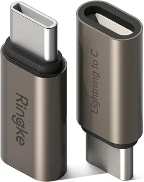 Ringke Lightning - USB-C OTG Adapter Converter voor iPhone 15/16/Android 2 Pack