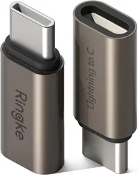 Ringke Lightning - USB-C OTG Adapter Converter voor iPhone 15/16/Android 2 Pack afbeelding