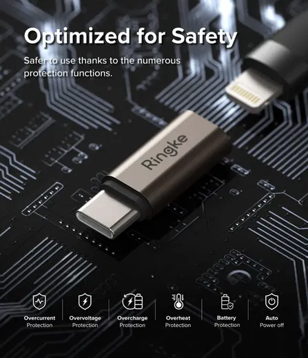 Ringke Lightning - USB-C OTG Adapter Converter voor iPhone 15/16/Android 2 Pack afbeelding 5