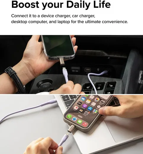 Ringke Lightning - USB-C OTG Adapter Converter voor iPhone 15/16/Android 2 Pack afbeelding 7