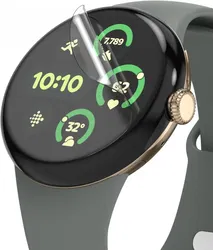 Ringke Dual Easy Film - Google Pixel Watch 3 45MM Screen Protector - 3-Pack afbeelding