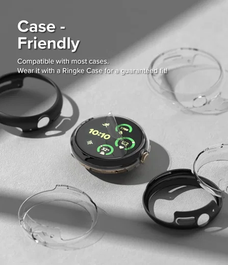 Ringke Dual Easy Film - Google Pixel Watch 3 45MM Screen Protector - 3-Pack afbeelding 7