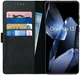 Rosso Deluxe OnePlus 13 Hoesje Echt Leer Book Case Zwart afbeelding 1