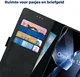 Rosso Deluxe OnePlus 13 Hoesje Echt Leer Book Case Zwart afbeelding 5