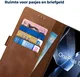 Rosso Deluxe OnePlus 13 Hoesje Echt Leer Book Case Bruin afbeelding 5