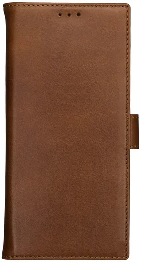 Rosso Deluxe OnePlus 13 Hoesje Echt Leer Book Case Bruin afbeelding 7