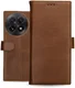 Rosso Deluxe OnePlus 13 Hoesje Echt Leer Book Case Bruin afbeelding 9