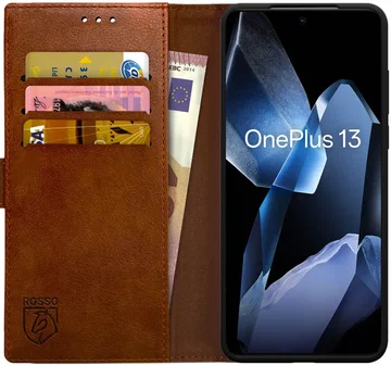 Rosso Element OnePlus 13 Hoesje Book Case Wallet Bruin