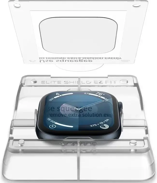 Spigen Eliteshield EZ Fit - Apple Watch 11/10 42MM Screen Protector Tray 2-Pack afbeelding 9