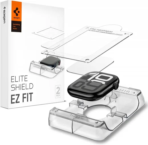 Spigen Eliteshield EZ Fit - Apple Watch 11/10 46MM Screen Protector - 2-Pack afbeelding 1