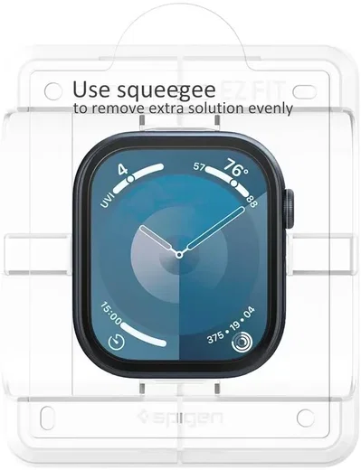 Spigen Eliteshield EZ Fit - Apple Watch 11/10 46MM Screen Protector - 2-Pack afbeelding 10