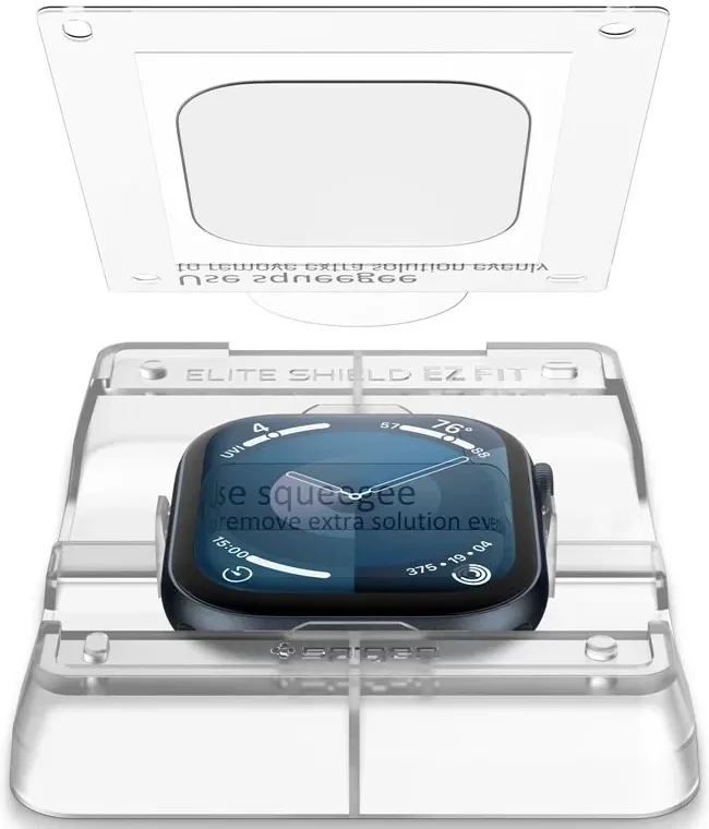 Spigen Eliteshield EZ Fit - Apple Watch 11/10 46MM Screen Protector - 2-Pack afbeelding 2