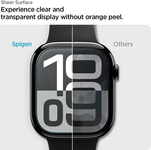 Spigen Eliteshield EZ Fit - Apple Watch 11/10 46MM Screen Protector - 2-Pack afbeelding 7