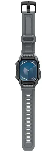 Spigen Rugged Armor Pro - Apple Watch 11/10 46MM - Hoesje en Bandje - Grijs afbeelding 12