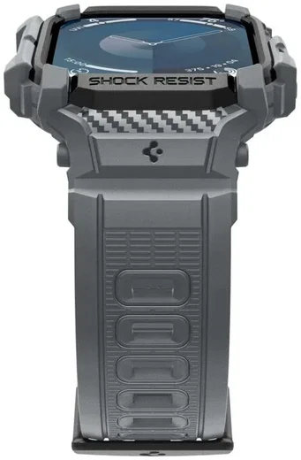 Spigen Rugged Armor Pro - Apple Watch 11/10 46MM - Hoesje en Bandje - Grijs afbeelding 8